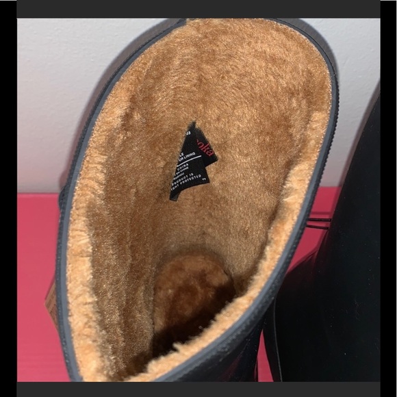 Chooka Rain Boots, Mid Height, Faux Fur, Black - Picture 8 of 10